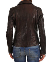 Women Genuine Leather Blazer Coat WB 03